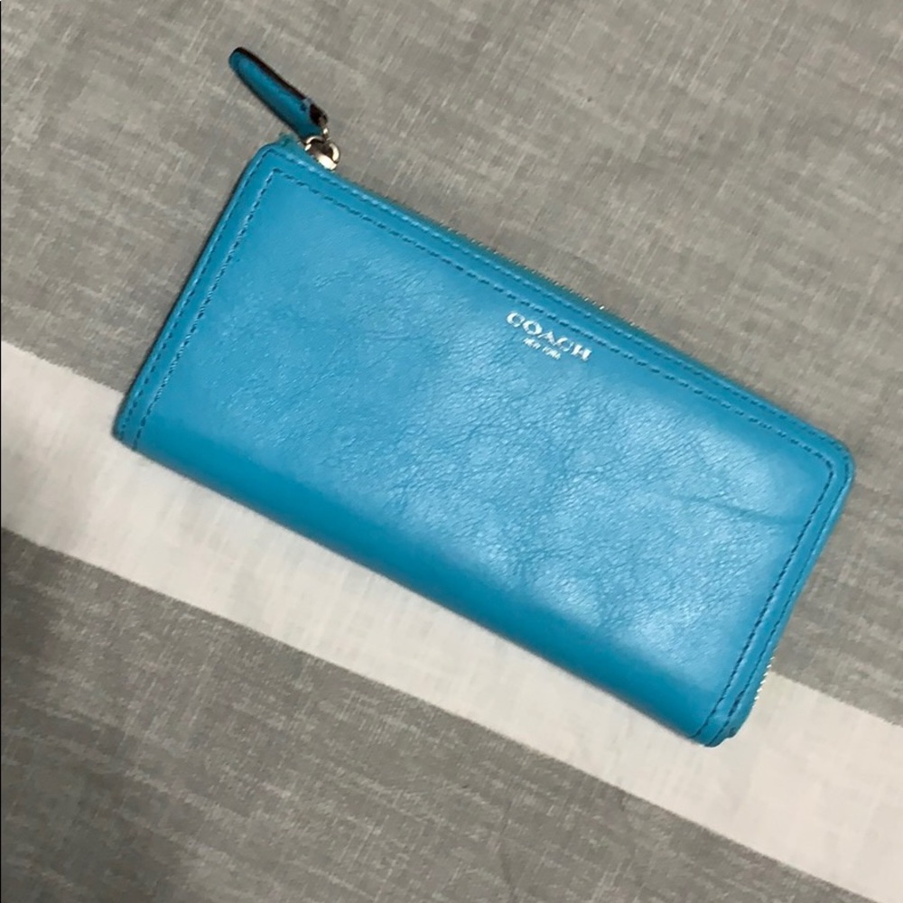 Coach Blue Wallet